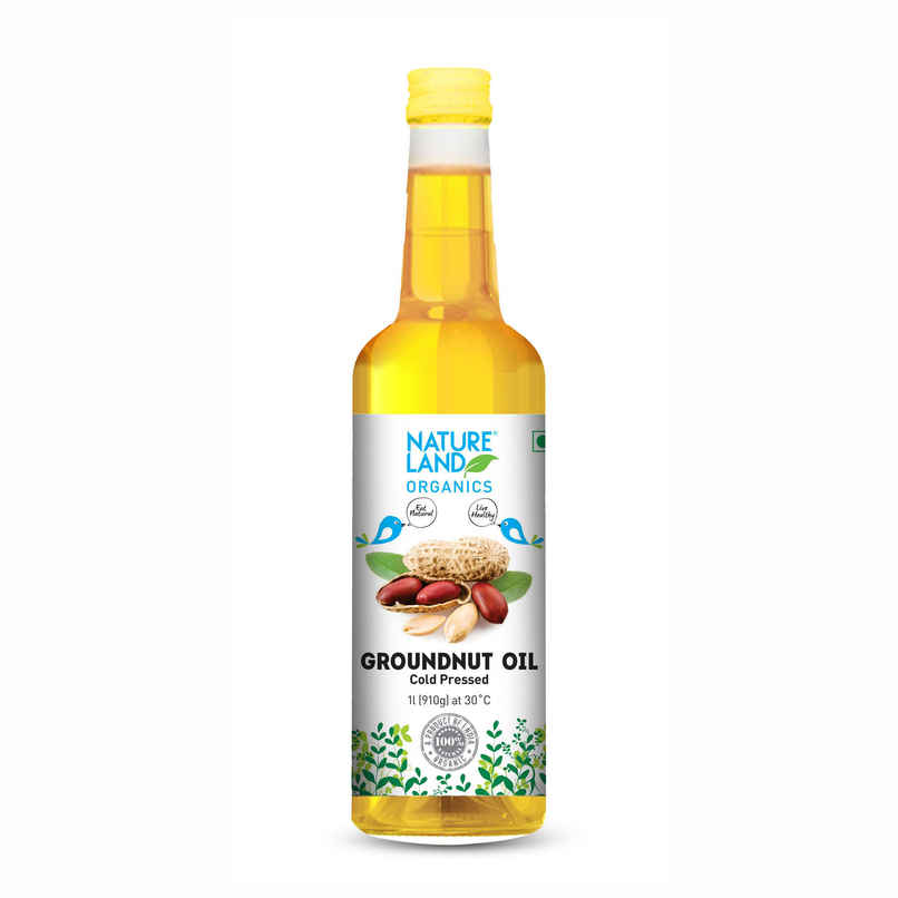 Natureland Organics Groundnut (Peanut) Cold Pressed Oil | Healthy Cooking Oil Natureland Organics Groundnut (Peanut) Cold Pressed Oil | Healthy Cooking Oil